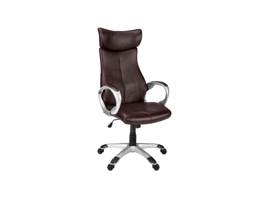 Trio Supply House High Back Brown Leatherlook Chair