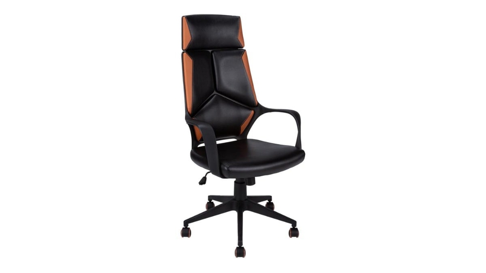 Trio Supply House Black Brown Leather-look Office Chair - Autonomous.ai