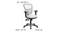 skyline-decor-mid-back-swivel-ergonomic-office-chair-adjustable-arms-white - Autonomous.ai