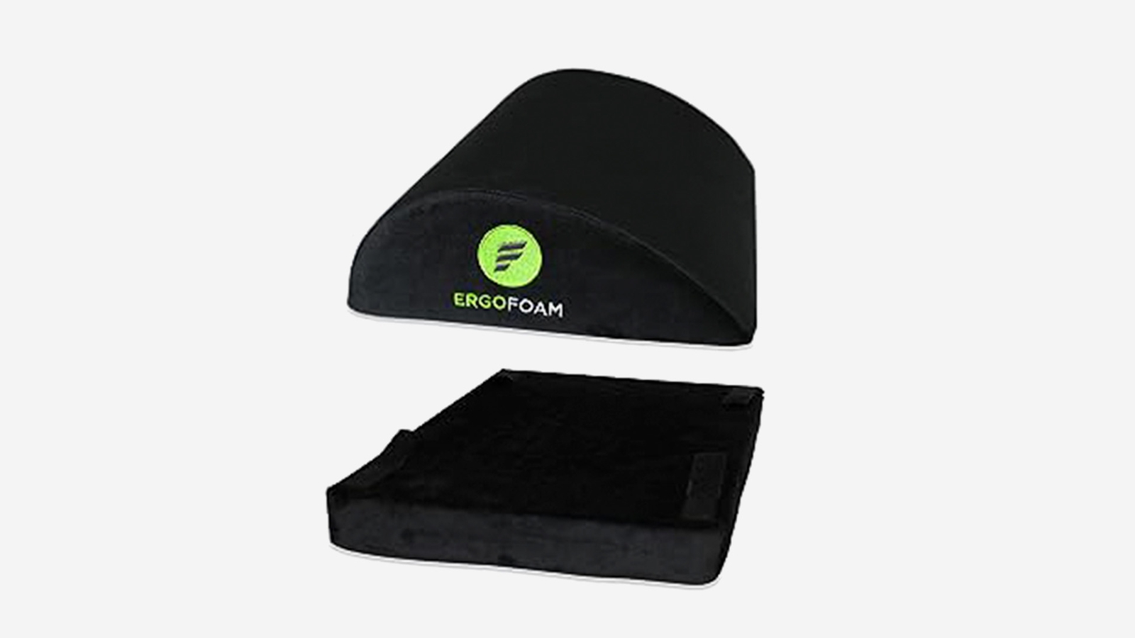 ErgoFoam Adjustable Desk Foot Rest: Orthopedic Teardrop Design