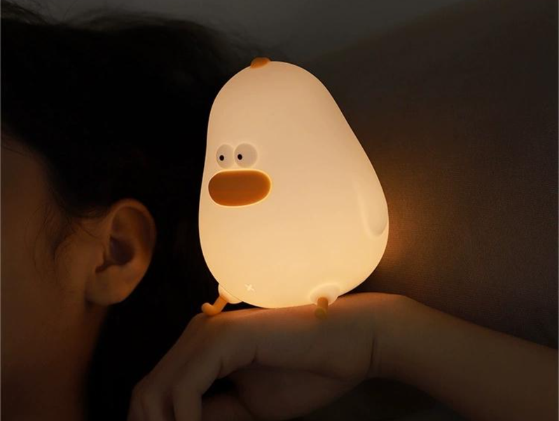 Moody Mouse Chubby Chicken Silicone Pat Control Night Light - Cozy Bedside Lamp