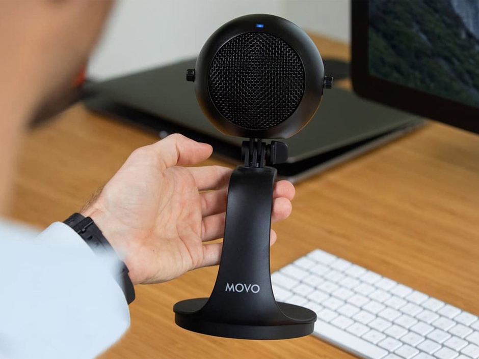 Movo WebMic Desktop USB Condenser Microphone