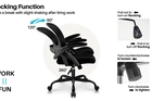 kerdom-kerdom-mesh-desk-chair-adjustable-height-arm-rest-ergonomic-black