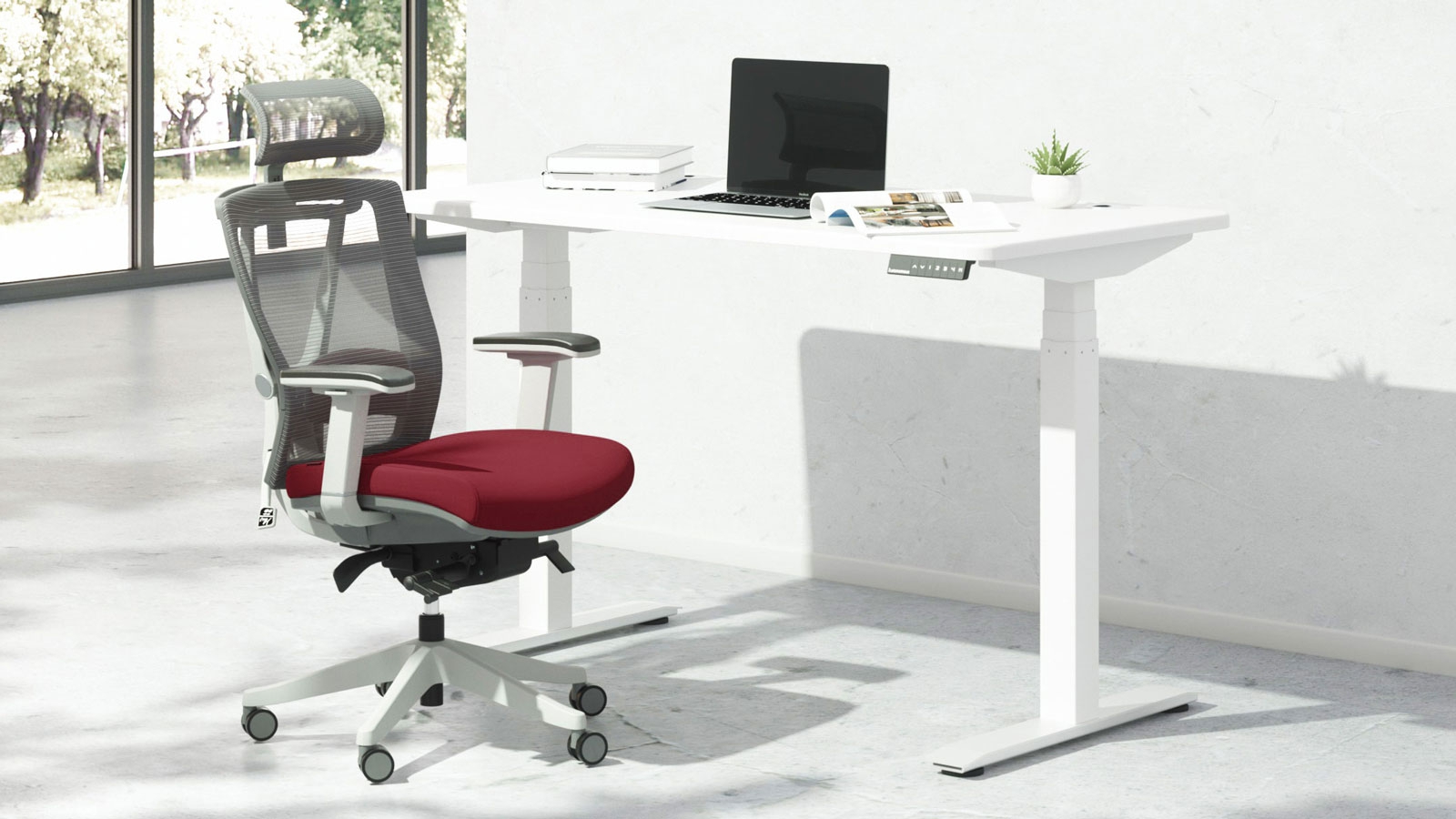 Best Red Ergonomic Office Chair Autonomous ErgoChair Pro