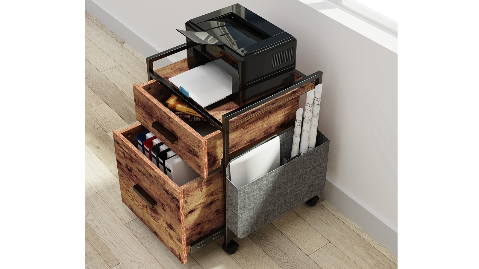 2Drawer Mobile Vertical Filing