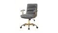 skyline-decor-padded-leather-office-chair-polished-gold-steel-frame-grey - Autonomous.ai