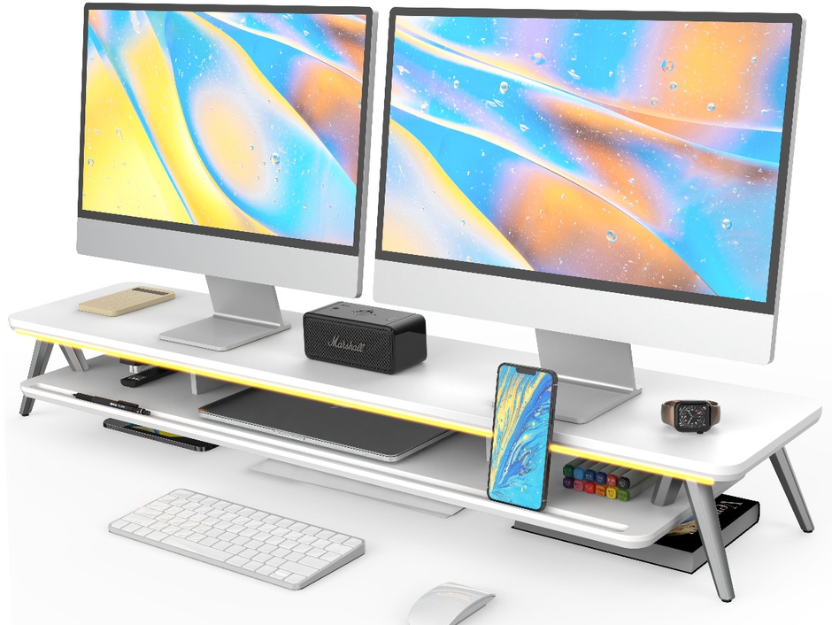 FENGE 42.5 Inch Dual Monitor Stand