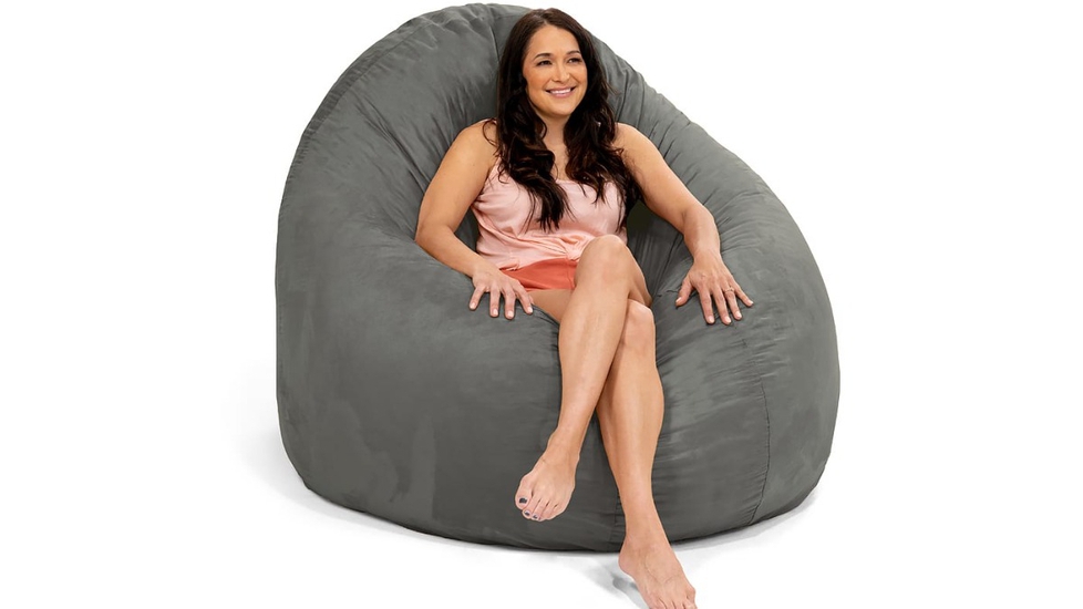  Jaxx 6 Foot Cocoon - Large Bean Bag Chair for Adults, Premium  Luxe Faux Fur - Mountain Fox : Home & Kitchen