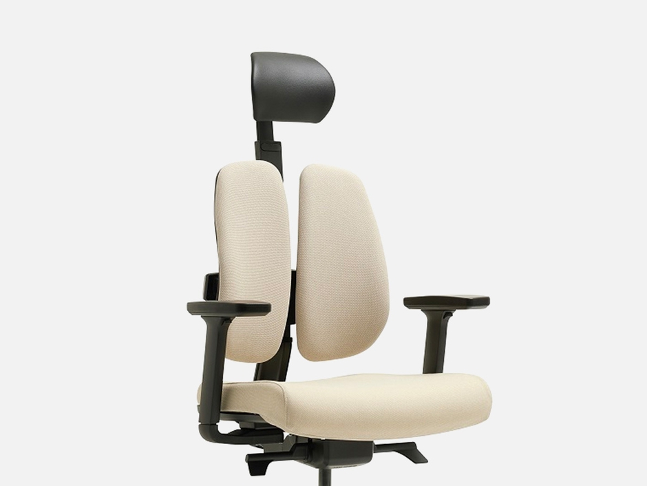 ErgoSpace Duo5: Ergonomic Chair with Patented Dual-Backrests