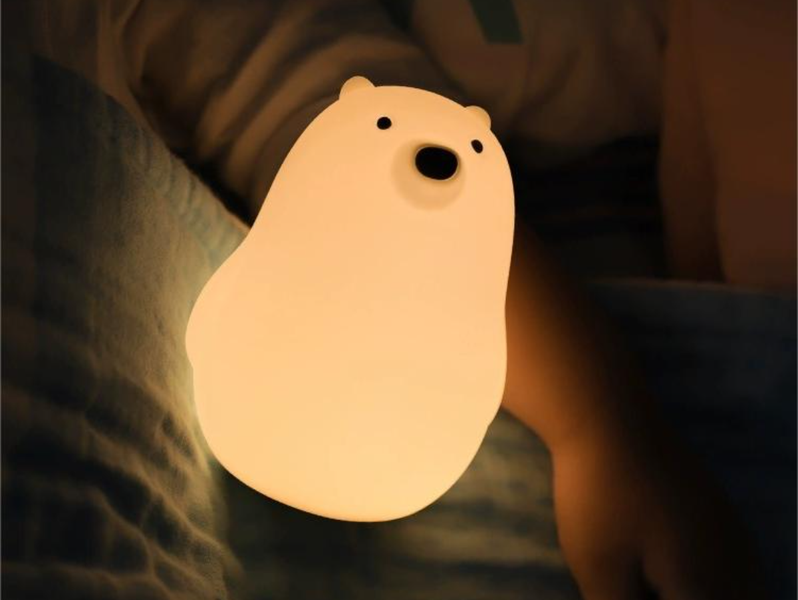 Moody Mouse Bear Silicone Pat Control Lamp - Serene Bedside Night Light