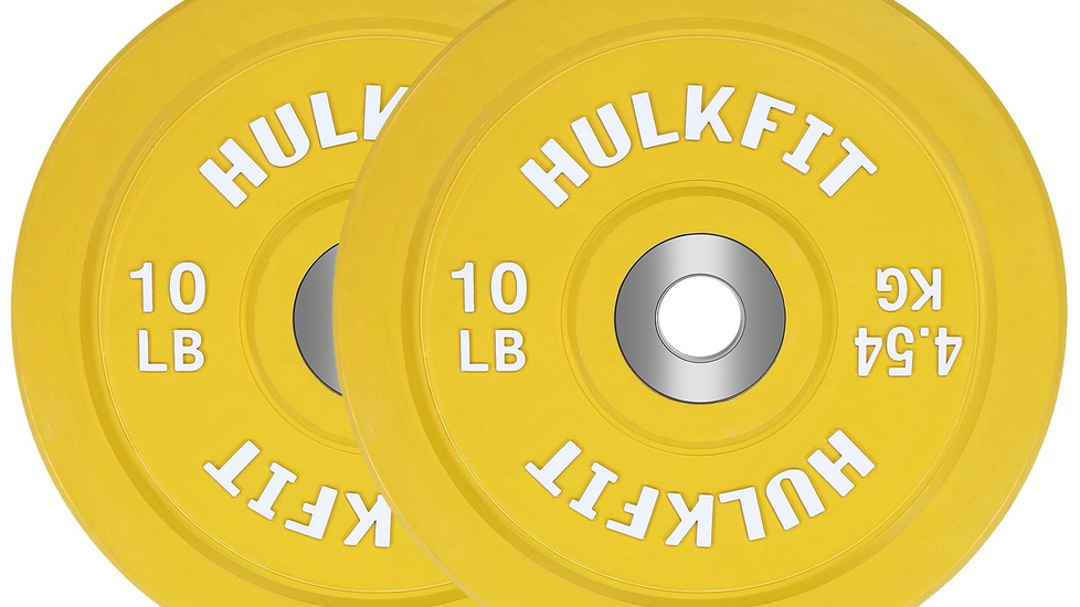 Hulkfit Product Hulkfit Olympic Bumper Plate, Pair or Singles - Autonomous.ai