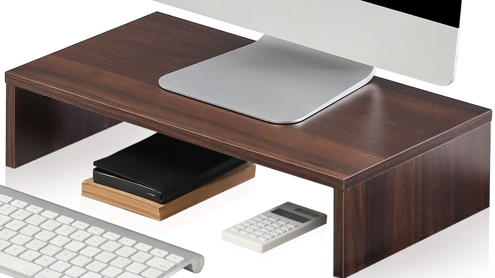 Fenge Monitor Stand - Computer Monitor Riser with 16.7 Inch Shelf