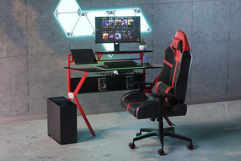 Compact Gaming Desk by Benzara - Autonomous.ai