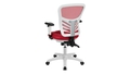 skyline-decor-mid-back-office-chair-with-adjustable-arms-white-frame-red - Autonomous.ai