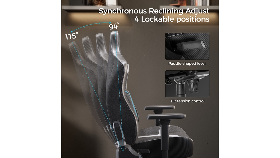 EUREKA ERGONOMIC Python Gaming Chair, Computer Gamer Chair with