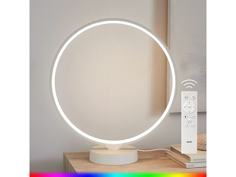 6Blu Circle LED Table Lamp with Remote Control: Multi-color Lighting