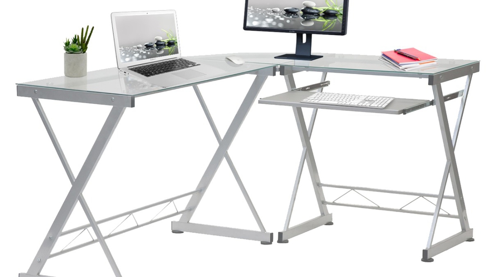 Techni Mobili L-Shaped Desk with Storage