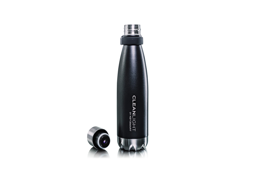 CleanLight™ Bottle UV Sanitizing Insulated Water Bottle; Black - Autonomous.ai