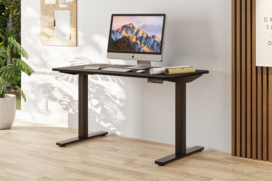 Electric Height Adjustable Desks, Small Right Hand Return Desk