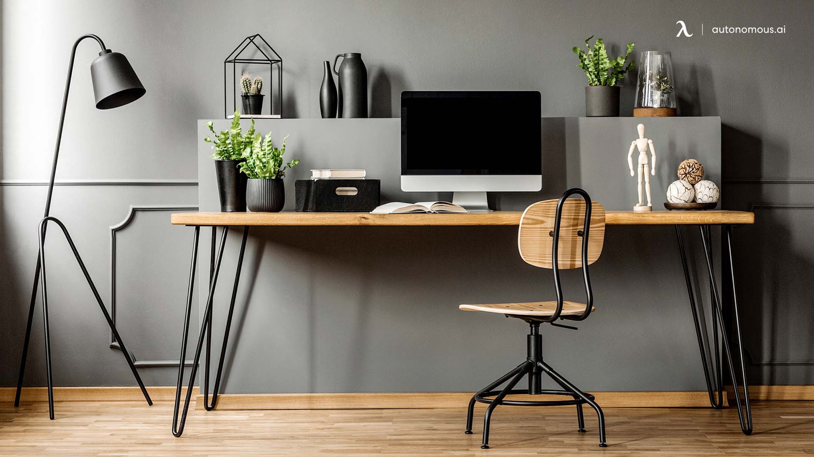 20 Black Office Design Ideas for Home Workspace