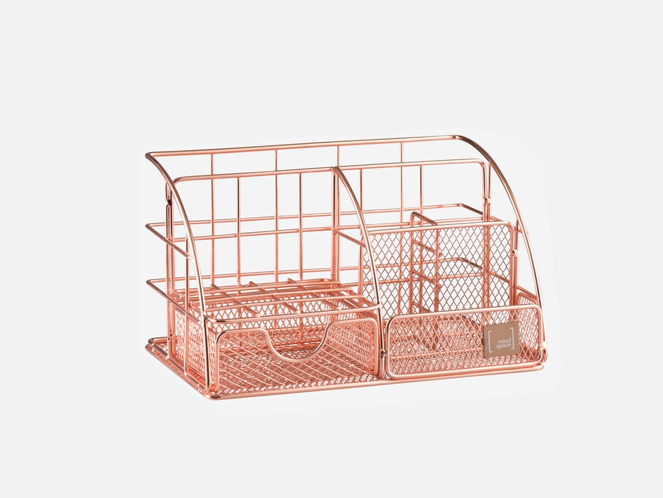 Mindspace Rose Gold Desk Organizer