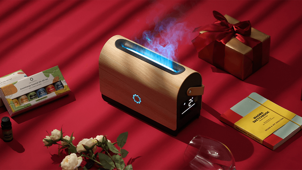 Airthereal 500ml Flame Diffuser - WiFi Control :  9 Colors Flame - Autonomous.ai