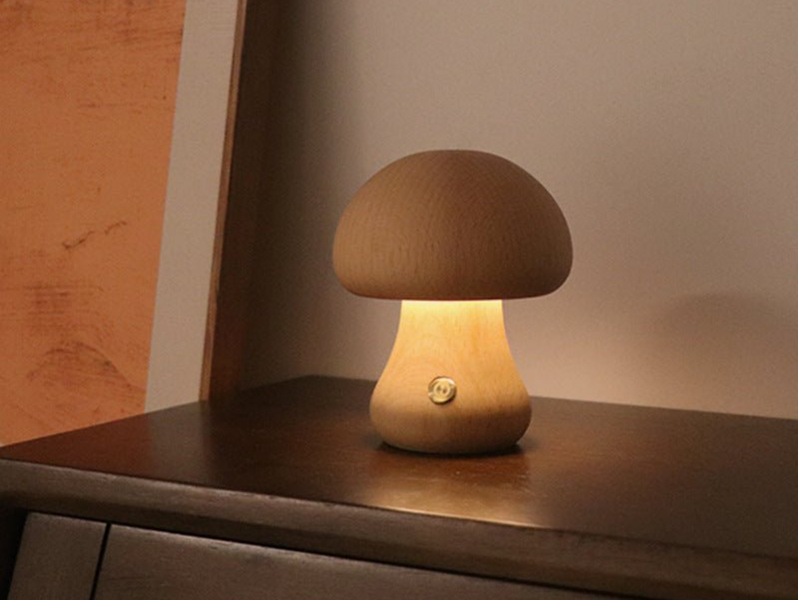 Moody Mouse Mushroom Touch LED Lamp: Nature's Elegance Illuminated