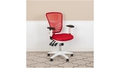 skyline-decor-mid-back-office-chair-with-adjustable-arms-white-frame-red - Autonomous.ai