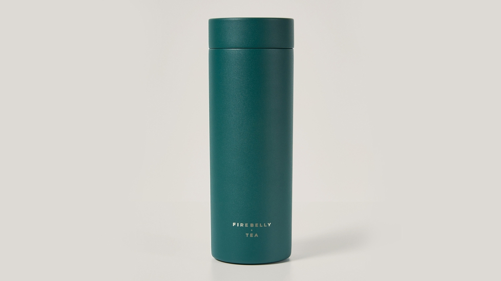 Firebelly Tea Stop Infusion Travel Mug - White