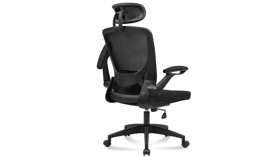 KERDOM Office Chair with Headrest and Adjustable Arms