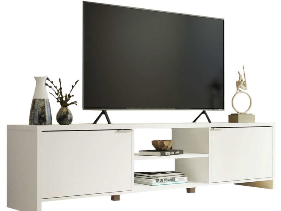 Madesa TV Stand 2 Doors 2 Shelves for TVs up to 75 Inches