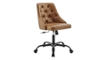 Trio Supply House Distinct Tufted Swivel Vegan Leather Office Chair - Autonomous.ai
