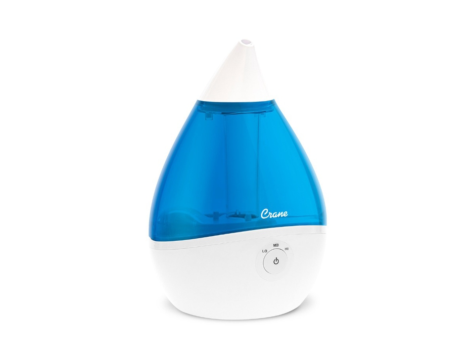 Crane USA Droplet Cool-Mist Humidifier 0.5 Gal. Blue/White