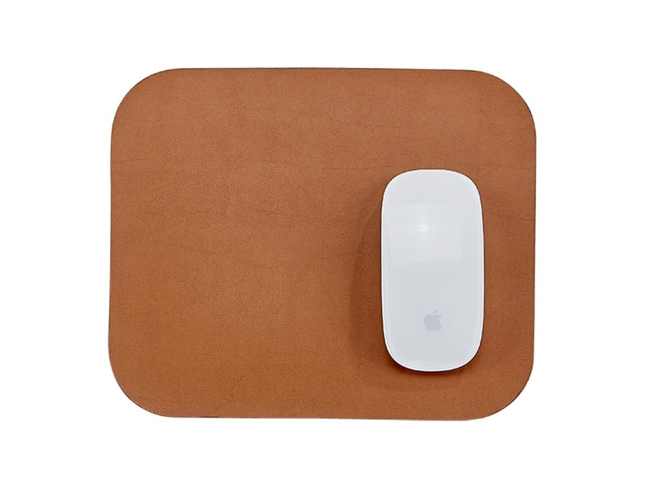 Graphic Image Two Sided Leather Mouse Pad