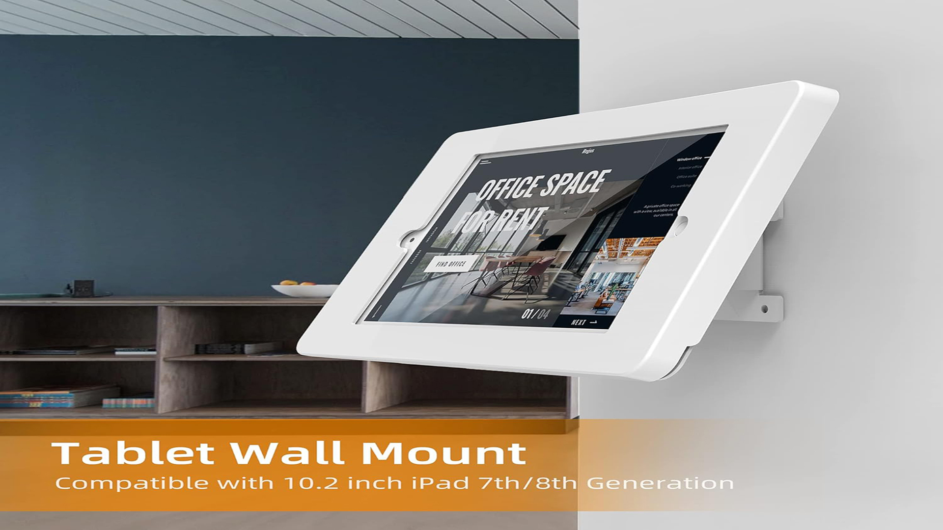 Lockable IPad Mount Beelta Anti-Theft Wall Mount For 10.2