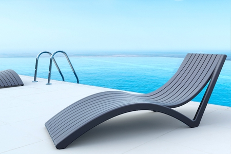 Compamia Slim Pool Chaise Sun Lounger - Set of 2: Outdoor