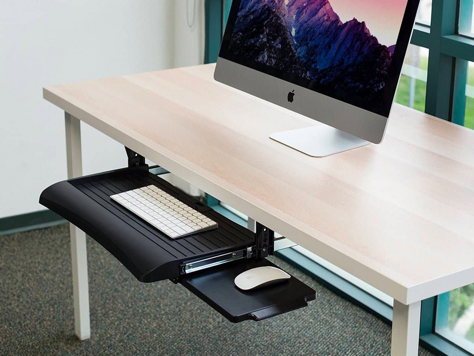 Mount-It! Under Desk Keyboard Drawer with Mouse Platform