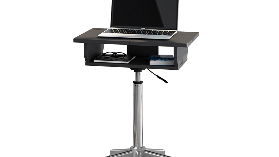 Techni Mobili Folding Table Laptop Cart Graphite