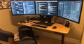 image of desk setup 3 monitors - Autonomous.ai