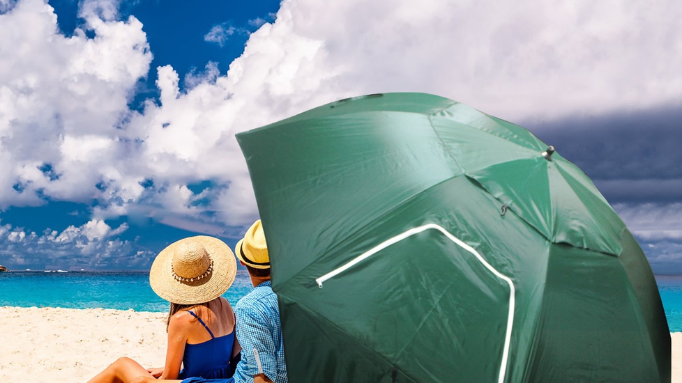 VIVZONE Beach Umbrella w/ UV Protection: UVProtection - Autonomous.ai