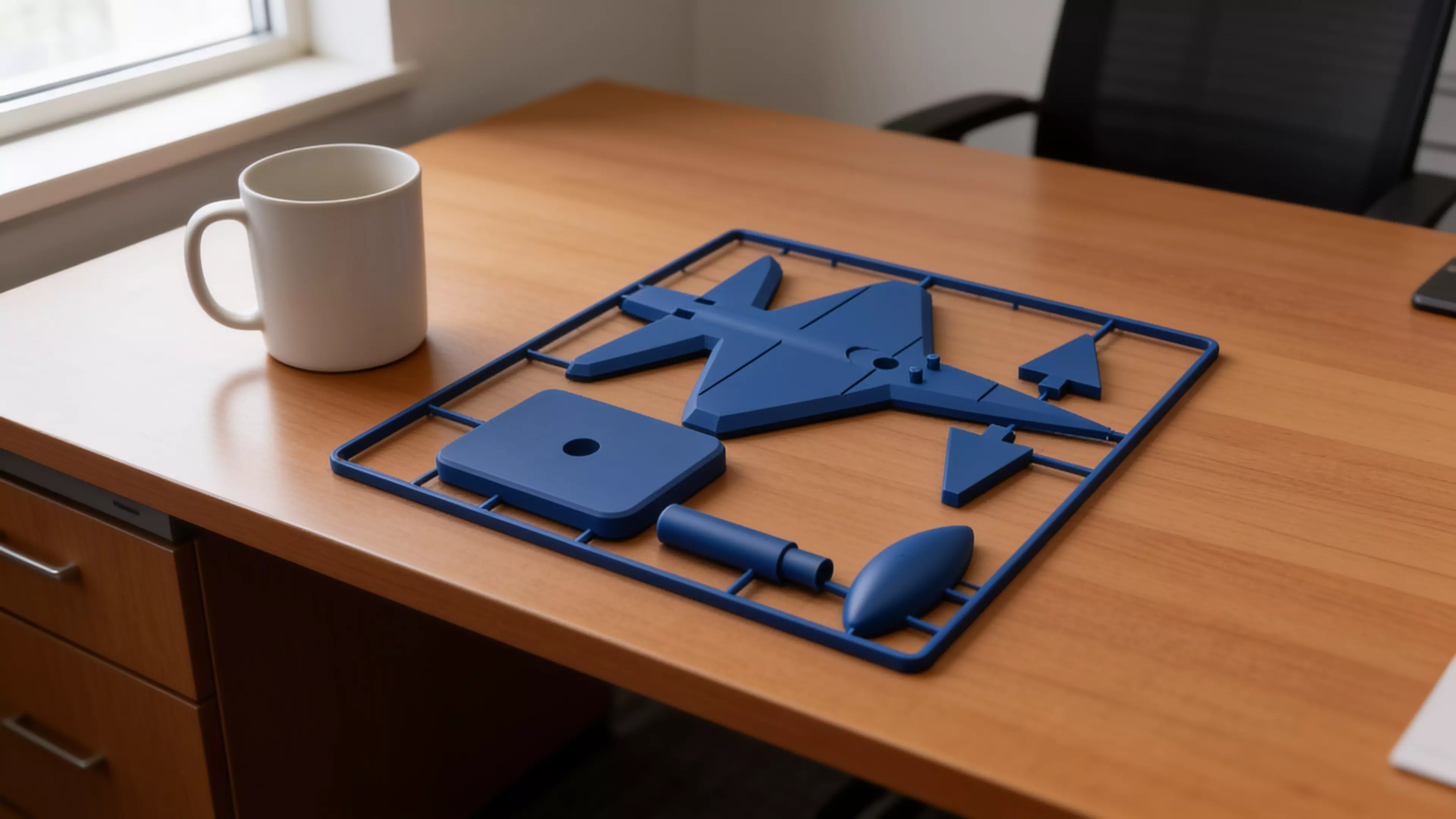 A 3D-printable decorative item 15cm long.