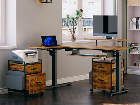 EUREKA ERGONOMIC 2-Drawer Mobile Vertical Filing Cabinet