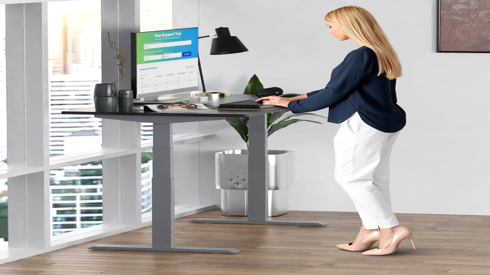 Rise UP Electric Standing Desk adjustable height desk