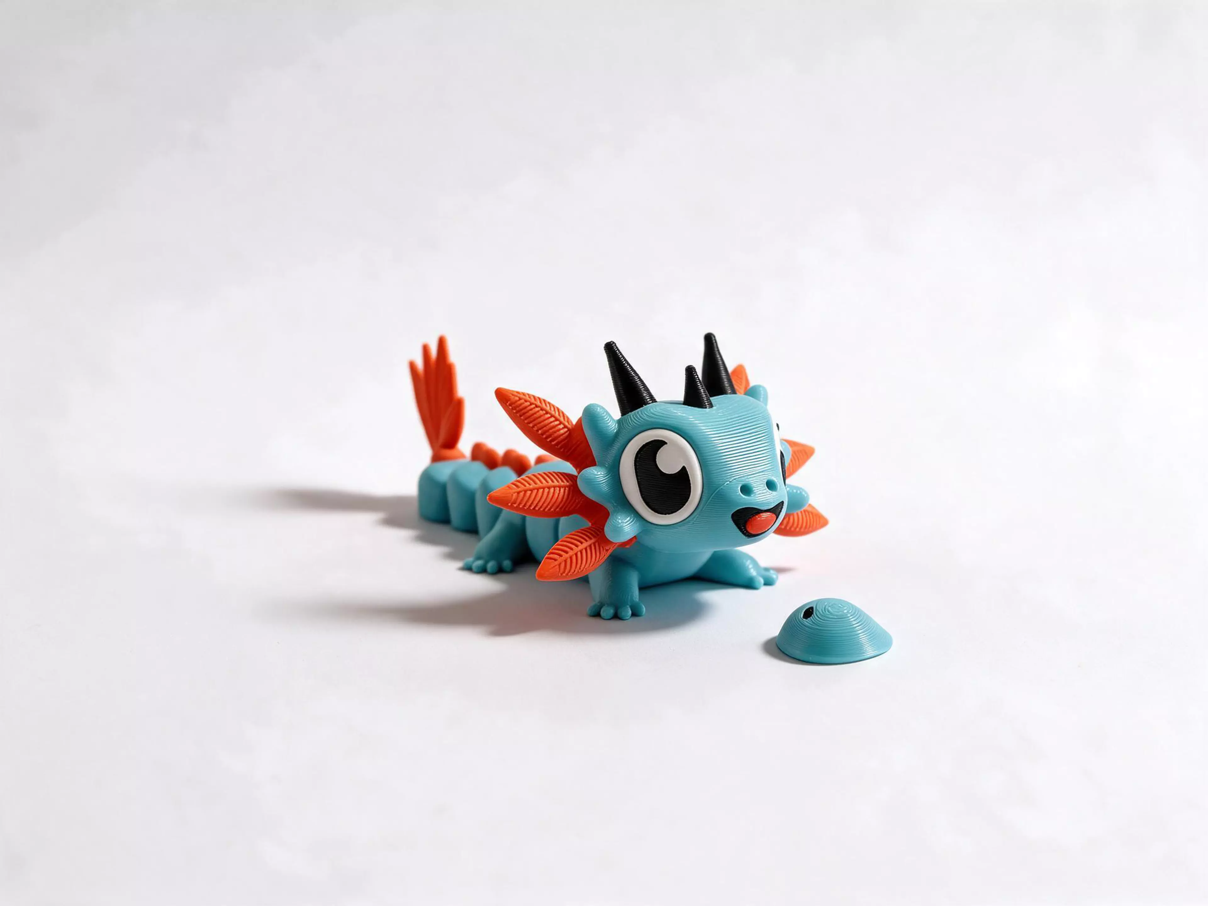 Flexi Axolotl, dressed as Mintfin