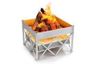 6blu-24-portable-camping-fire-pit-with-heat-shield-60-second-setup-silver