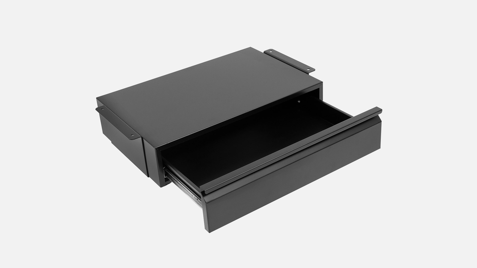 Under Desk Drawer with Lock - Black | Mount It!