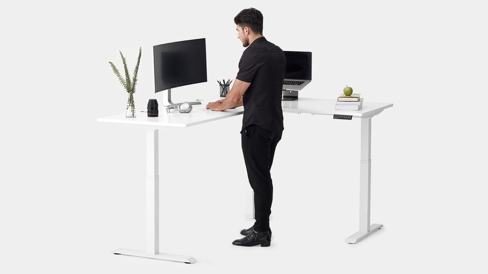 Autonomous l shop shaped standing desk