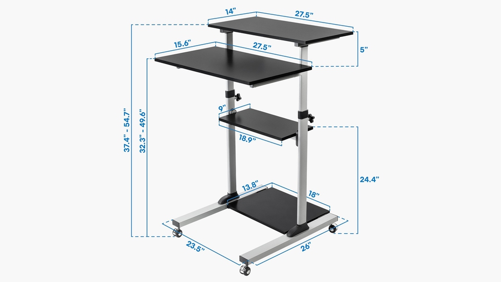 Height adjustable table Stand up