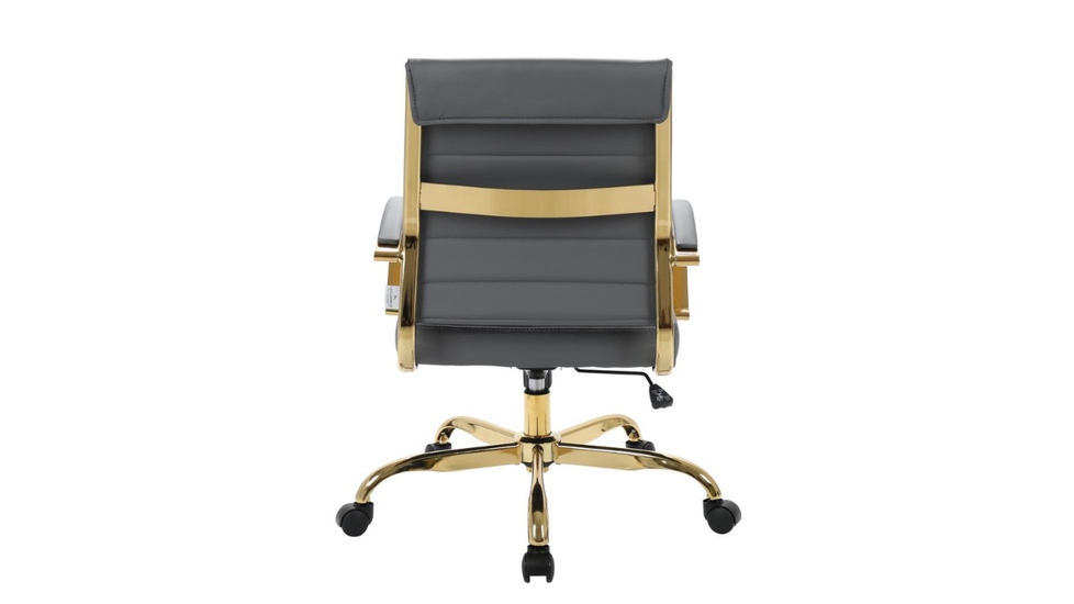 Gold and grey office chair discount