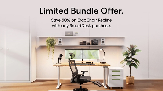 Limited Bundle Offer: 50% Off ErgoChair Recline with SmartDesk
